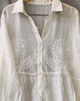 Handloom Chikankari Shirt dress