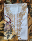 Chikankari Cotton white suit