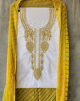 Chikankari Cotton white suit