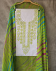 Chikankari Cotton white suit