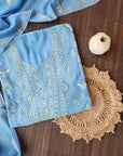 chikankari soft chanderi