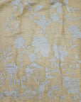 Applique on linen strip