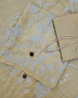 Applique on linen strip