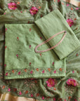 Chanderi organza suit