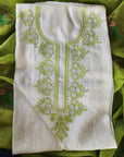 White Mal Chikankari