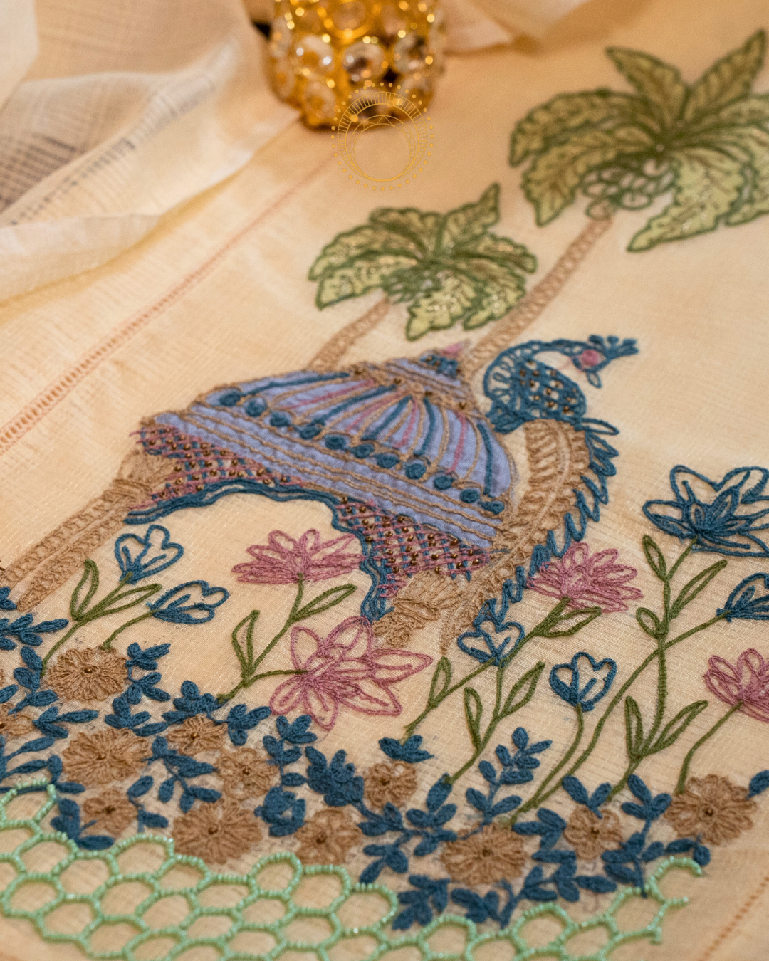 Kota dome applique embroidery