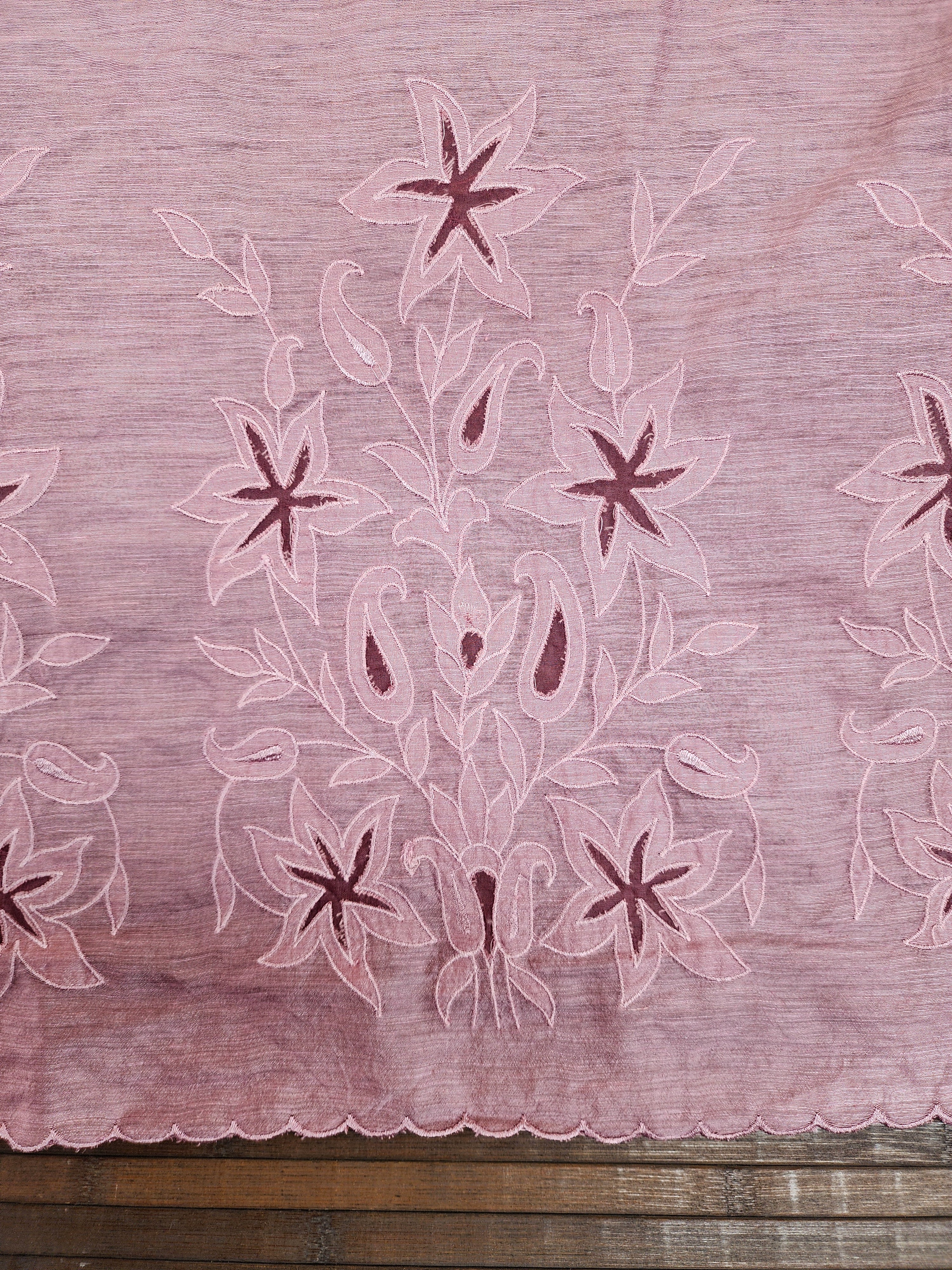 Chanderi Applic Suit – Kosha Design