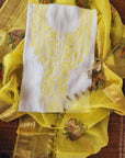 White Mal Chikankari