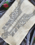 White Mal Chikankari