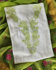 White Mal Chikankari