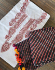 Chikankari Cotton white suit