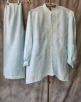 Ice blue Chanderi co-ord set