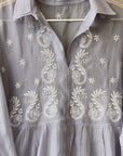Handloom Chikankari Shirt dress