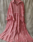 Handloom Chikankari Shirt dress
