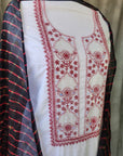 Chikankari Cotton white suit