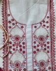 Chikankari Cotton white suit