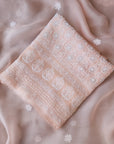 Chikankari organza with mukaish