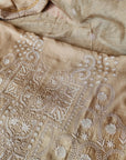 Chikankari Moonga silk