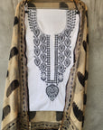 Chikankari Cotton white suit
