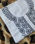 Chikankari Cotton white suit