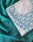 Chikankari Cotton white suit