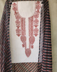 Chikankari Cotton white suit