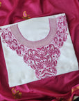 Chikankari Cotton white suit