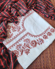 Chikankari Cotton white suit