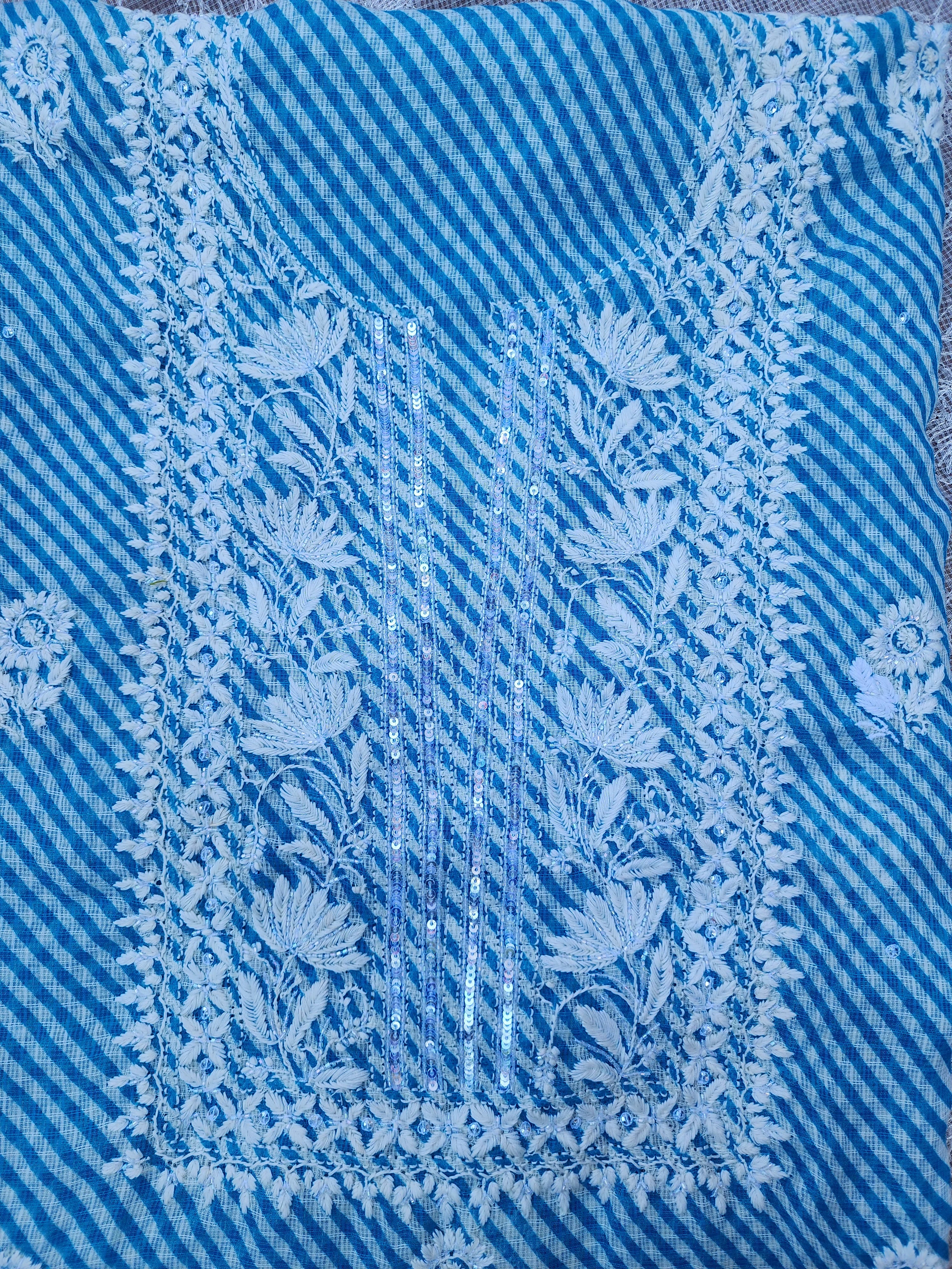 Chikankari kota Lehariya – Kosha Design
